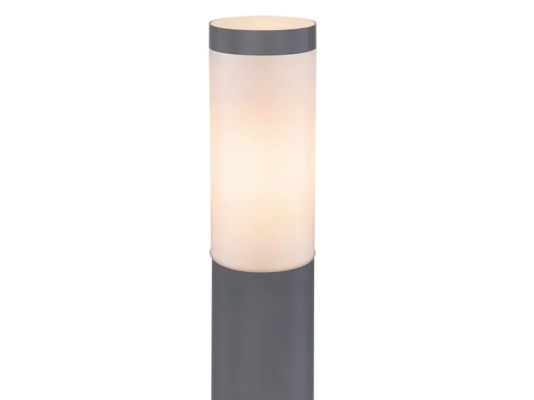 Wegeleuchte BOSTON aus Edelstahl in Anthrazit & Opal, Höhe 110cm