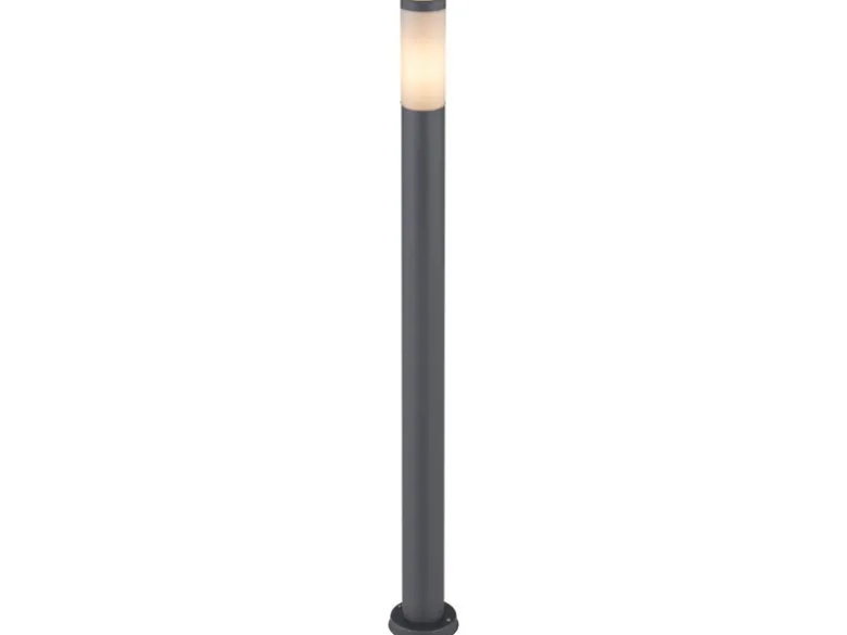 Wegeleuchte BOSTON aus Edelstahl in Anthrazit & Opal, Höhe 110cm