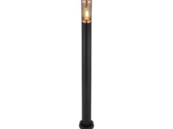 Wegeleuchte BOSTON aus Edelstahl in Schwarz & Kupfer, Höhe 110cm