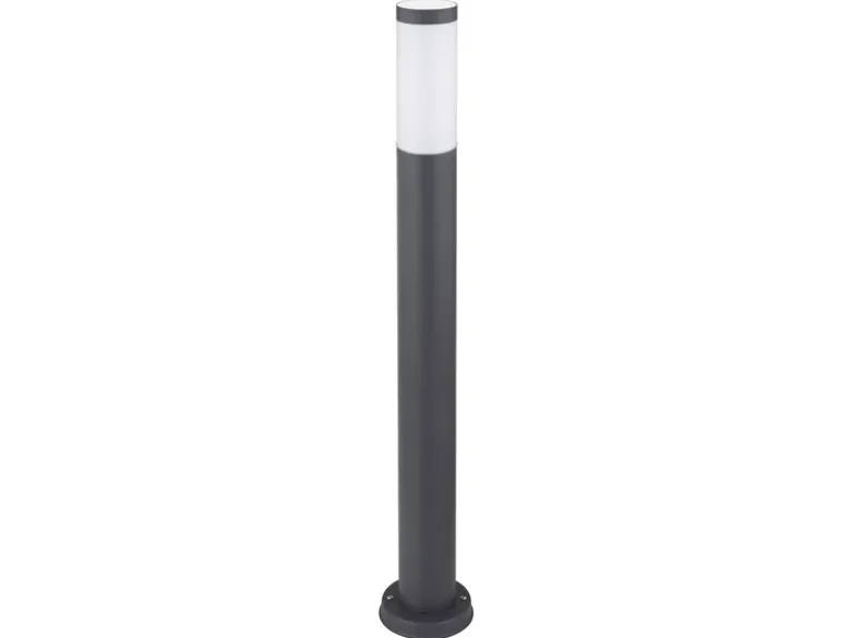 Wegeleuchte BOSTON aus Edelstahl in Anthrazit & Opal, Höhe 80cm