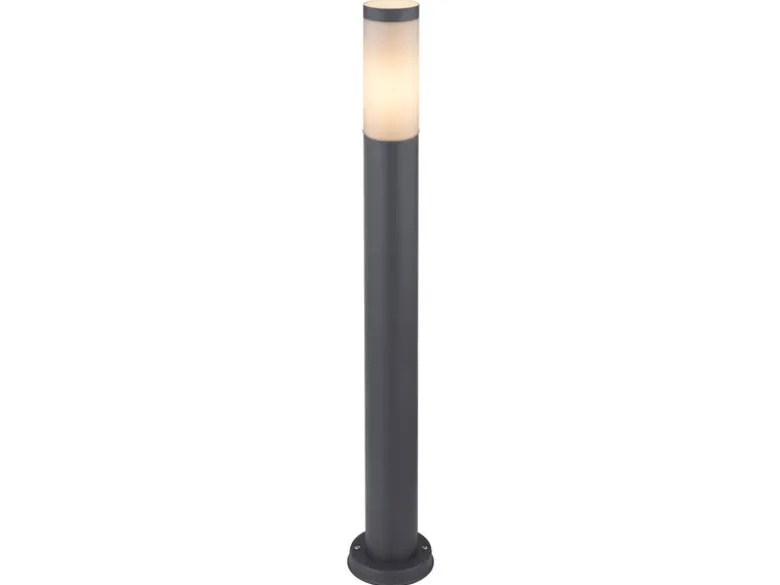 Wegeleuchte BOSTON aus Edelstahl in Anthrazit & Opal, Höhe 80cm