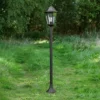 Wegeleuchte CLASSICO Gartenlaterne im Landhausstil, Schwarz, Höhe 125cm