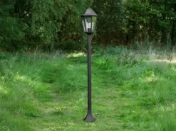 Wegeleuchte CLASSICO Gartenlaterne im Landhausstil, Schwarz, Höhe 125cm
