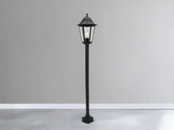 Wegeleuchte CLASSICO Gartenlaterne im Landhausstil, Schwarz, Höhe 125cm