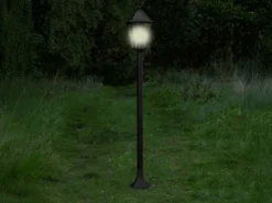 Wegeleuchte CLASSICO Gartenlaterne im Landhausstil, Schwarz, Höhe 125cm