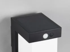 Wegeleuchte COLOMBO mit Solar und Strom, Hybrid mit Bewegungsmelder H: 100cm