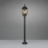 Wegeleuchte ELVO nostalgische Laterne, Aluminium Schwarz Höhe 100cm