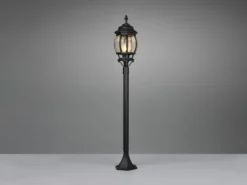 Wegeleuchte ELVO nostalgische Laterne, Aluminium Schwarz Höhe 100cm