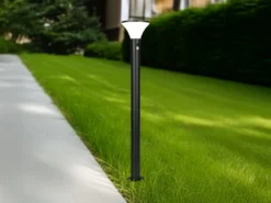 Wegeleuchte GORDA mit Solar und Strom, Hybrid mit Bewegungsmelder, Höhe 100cm