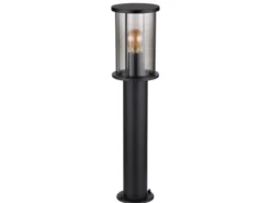 Wegeleuchte GRACEY Gartenlaterne aus Edelstahl mit Rauchglas, Höhe 60cm