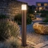 Wegeleuchte HOOSIC aus Aluminium in Rostoptik E27, Höhe 80cm