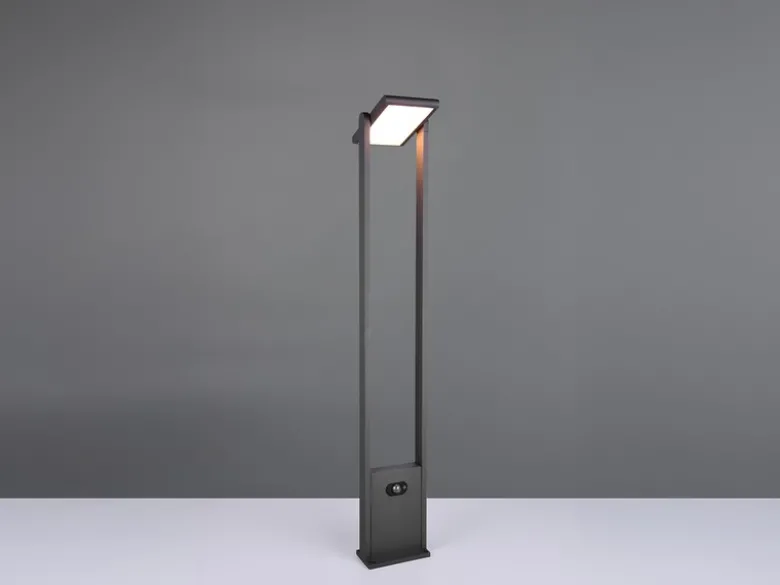 Wegeleuchte MALAWI mit Solar und Strom, Hybrid mit Bewegungsmelder Höhe 101cm
