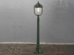 Wegeleuchte PARMA Gartenlaterne im Landhausstil, Grün Höhe 118cm