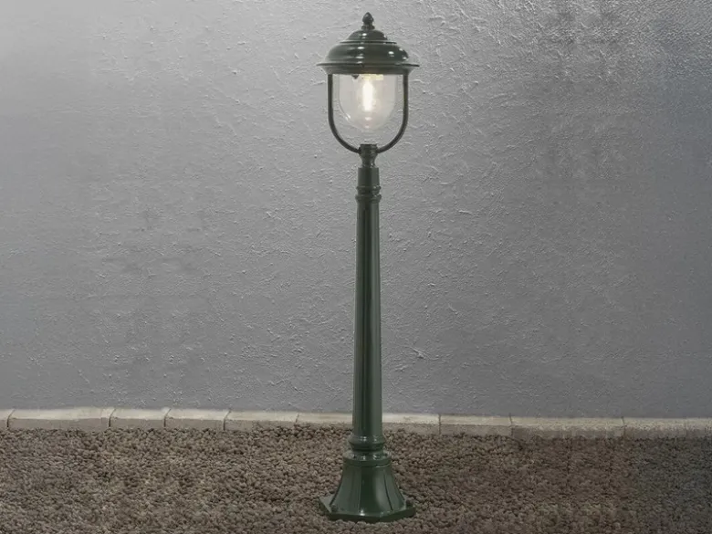 Wegeleuchte PARMA Gartenlaterne im Landhausstil, Grün Höhe 118cm
