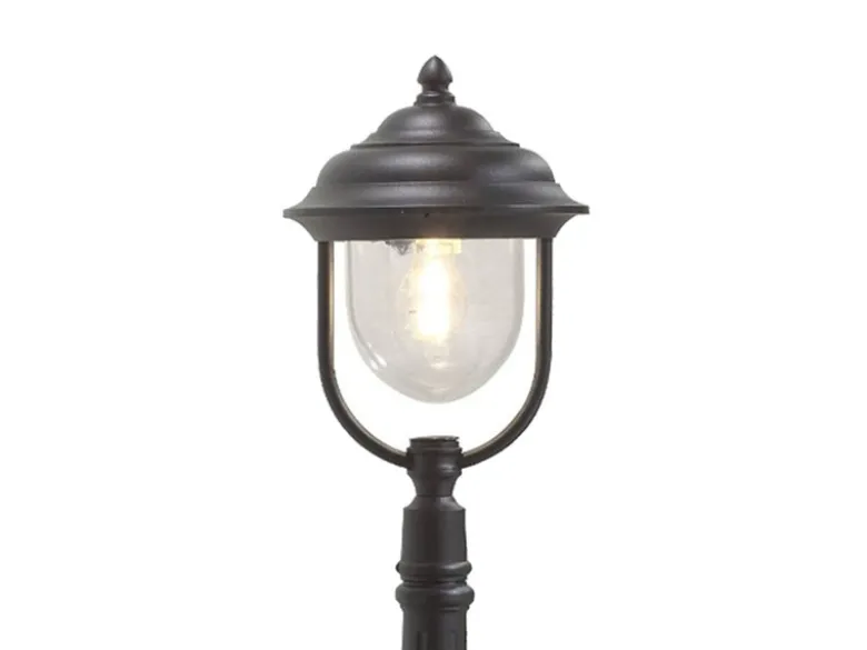 Wegeleuchte PARMA Gartenlaterne im Landhausstil, Schwarz Höhe 118cm