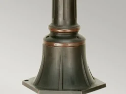 Wegeleuchte PHILADELPHIA Jugendstil mit Amberglas, Höhe 117cm