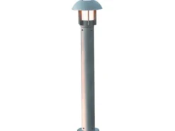Wegeleuchte / Pollerleuchte HEIMDAL, Höhe 102 cm, Alu silber / Glas opal, E27