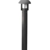 Wegeleuchte / Pollerleuchte HEIMDAL, Höhe 102 cm, Alu schwarz / Glas opal, E27