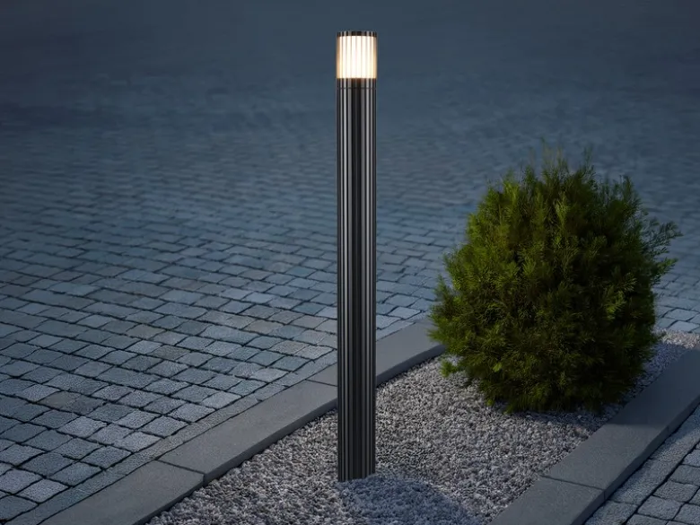 Wegeleuchte VOLGA Aluminium Anthrazit, für Reihenschaltung geeignet, Höhe 100cm