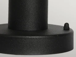 Wetterfeste Sockelleuchte HELSINGOR aus Edelstahl, Schwarz Höhe 30,5cm