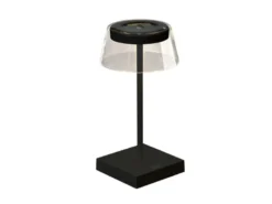 Wiederaufladbare LED Outdoor Akku Tischleuchte SCILLA dimmbar Schwarz, Höhe 27cm