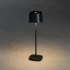 Wiederaufladbare LED Outdoor Tischleuchte CAPRI dimmbar in Schwarz, Höhe 25cm
