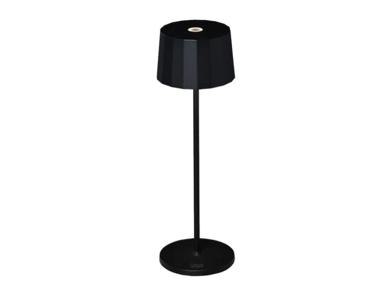 Wiederaufladbare LED Outdoor Akku Tischleuchte POSITANO dimmbar Schwarz, H: 35cm