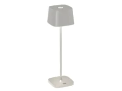 Wiederaufladbare LED Outdoor Akku Tischleuchte CAPRI dimmbar in Weiß, Höhe 36cm