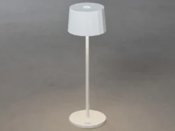 Wiederaufladbare LED Outdoor Akku Tischleuchte POSITANO dimmbar Weiß, Höhe 35cm
