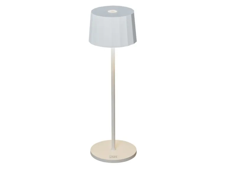 Wiederaufladbare LED Outdoor Akku Tischleuchte POSITANO dimmbar Weiß, Höhe 35cm