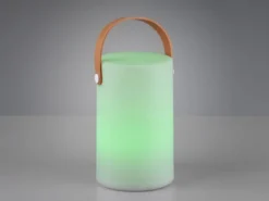 Wiederaufladbare LED Tischleuchte 2er SET Farbwechsel, Akku, USB Höhe 20cm