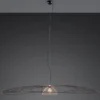 XXL LED Pendelleuchte mit Gitter Lampenschirm Schwarz Gold, Ø 200cm