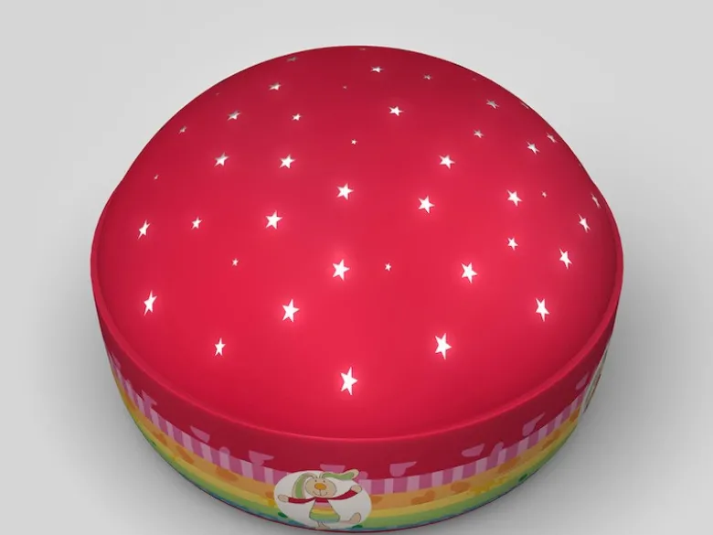 Zauberhaftes Nachtlicht Rainbow Rabbit Sternprojektor LED-Farbwechsler 3 Farben