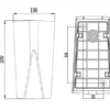 Zeitlose Up & Down LED Außenwandleuchte TAY aus Aluminiumguss in Anthrazit eckig