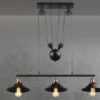 Zugpendelleuchte LENIUS 3-flammig höhenverstellbar bis 180cm, Breite 92cm